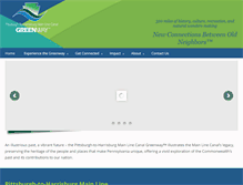 Tablet Screenshot of mainlinecanalgreenway.org